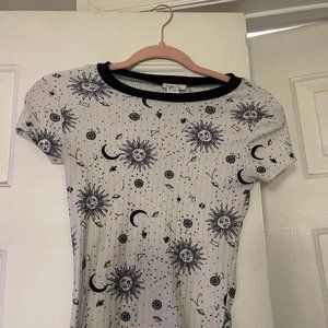 rue21 top color black and white size xs